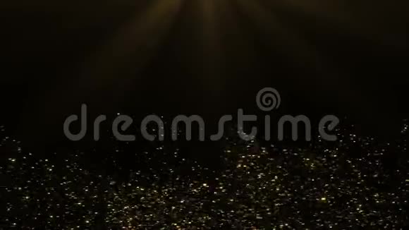 闪亮的金色背景带有金色闪光粒子的抽象背景视频的预览图