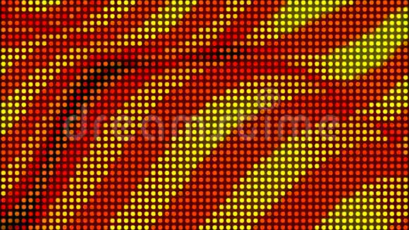 LED屏幕点抽象背景三维渲染计算机生成LED显示技术显示视频的预览图