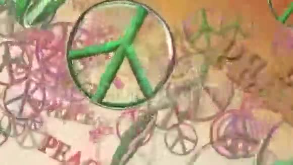 绿色的和平符号视频的预览图