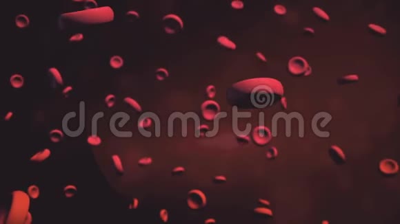 红细胞三维渲染背景血细胞视频的预览图
