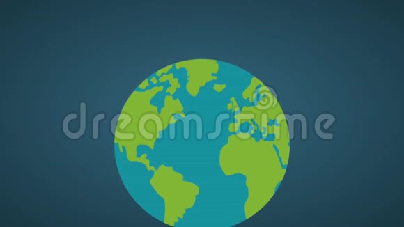 地球上的太阳能电池板高清动画视频的预览图