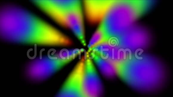 抽象光线背景烟雾空间迪斯科霓虹灯技术魔法粒子视频的预览图