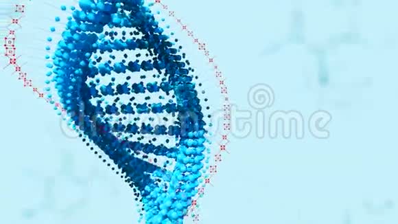生物工程基因修饰转基因转基因生物设计DNA概念白色背景视频的预览图