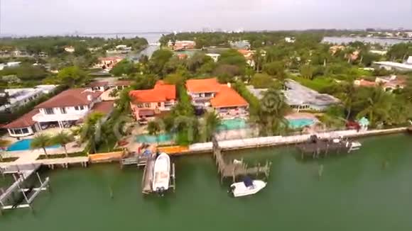 空中视频艾莉森岛迈阿密海滩视频的预览图