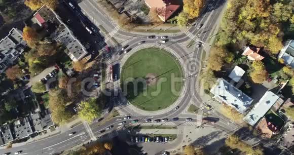 维尔纽斯城市景观与交通圈视频的预览图