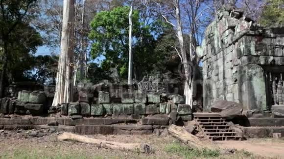 柬埔寨PrasatPrang死亡金字塔KohKer寺建筑群视频的预览图