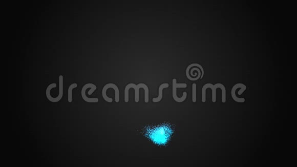 彩色粒子龙卷风在黑色空间动力缠绕三维渲染计算机产生背景视频的预览图