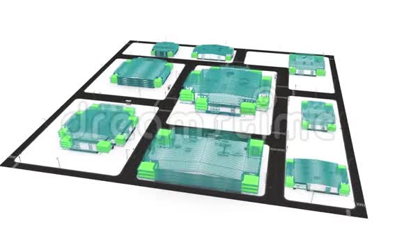 房地产项目3D插图视频4K视频的预览图