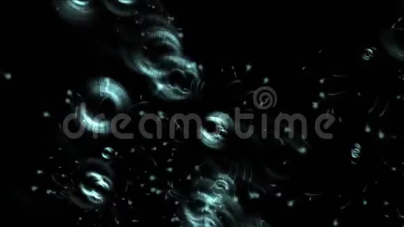 抽象波纹液滴雨滴在雨水表面雨点颗粒视频的预览图