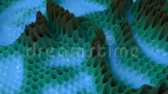4K独特的有机流体背景视频的预览图