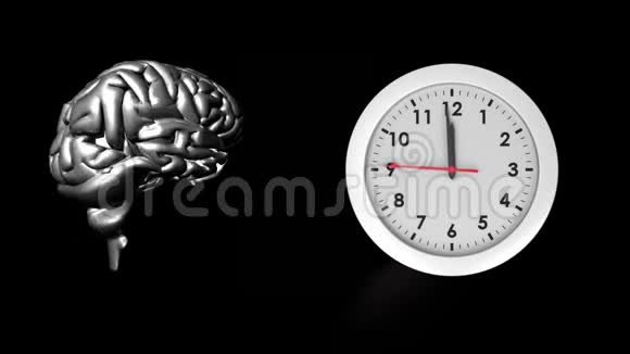 人类的大脑和时钟视频的预览图