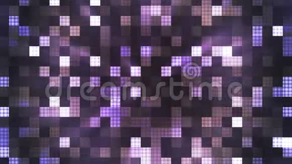 闪烁高科技圆钻石光图案紫色抽象可循环4K视频的预览图