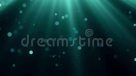 水下光线和气泡动画背景新品质自然风景凉爽的视频镜头视频的预览图