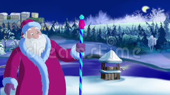 圣诞老人吹雪视频的预览图