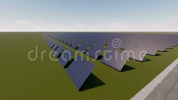 靠近太阳能电池板的农场视频的预览图