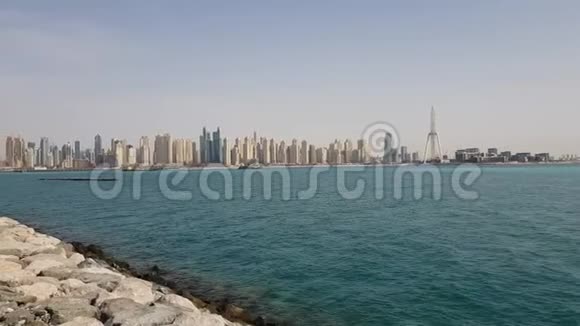迪拜阿联酋迪拜码头是著名的时尚区和码头视频的预览图