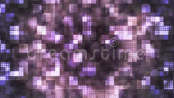 闪烁高科技圆钻石光图案紫色抽象可循环4K视频的预览图
