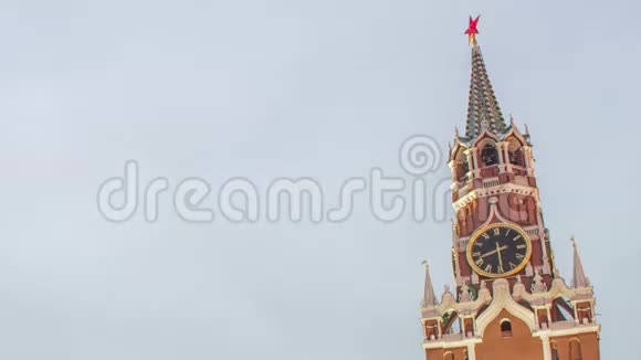 莫斯科克里姆林宫主钟命名为库兰蒂在斯帕斯卡亚塔红场视频的预览图