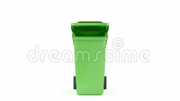 绿色塑料废物容器视频的预览图
