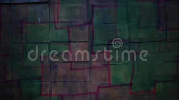 视频运动涂鸦广场网格前卫艺术视频的预览图