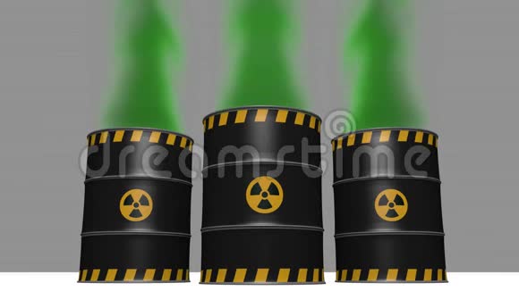 大气中放射性废物的污染动画视频的预览图