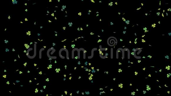 绿叶三叶草与阿尔法环视频的预览图