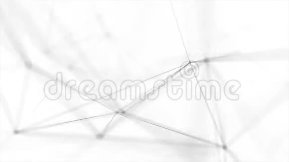 抽象凸角粒子连接结构移动回路背景视频的预览图