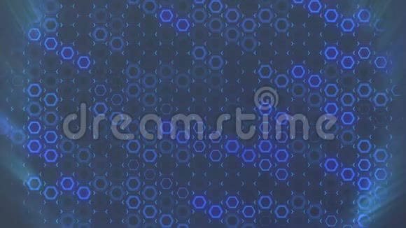 抽象循环背景闪烁墙从蓝色的星星计算机绘图视频的预览图