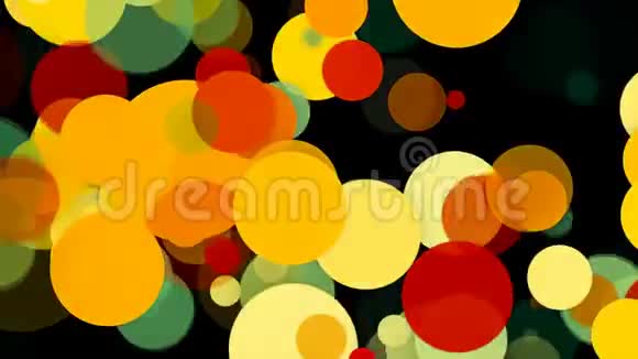 抽象彩色圆圈背景三维渲染动画背景视频的预览图