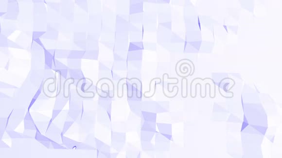 紫色或紫色低聚波动表面作为明亮的背景紫罗兰几何振动环境或脉动视频的预览图