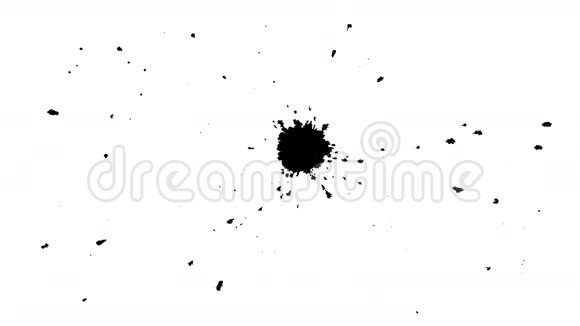 墨水滴在湿纸07上视频的预览图