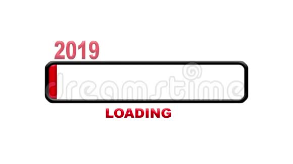 进度条展示2019年新年的负荷视频的预览图