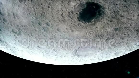 低月轨道上美丽的现实卫星视频的预览图