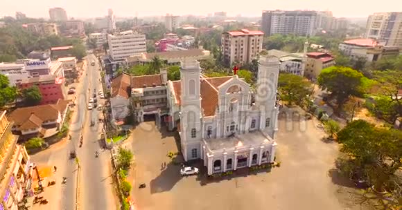 印度教堂的鸟瞰图视频的预览图