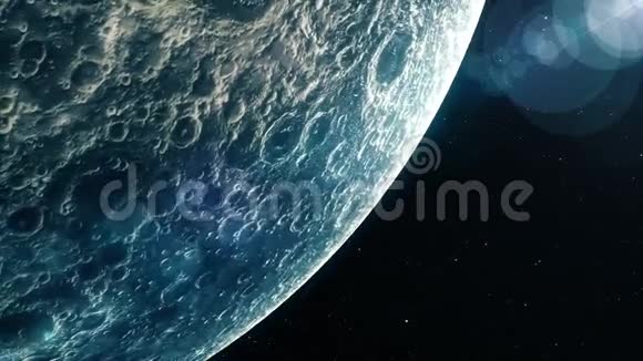 低月轨道上美丽的现实卫星视频的预览图