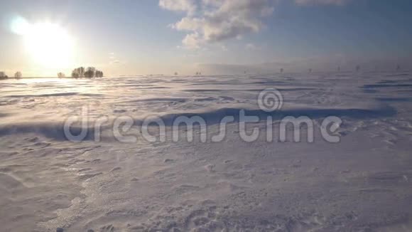 北极的暴风雪冰雪漂流视频的预览图