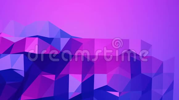 紫低聚挥发面作为CG背景紫罗兰几何振动环境或脉动背景视频的预览图