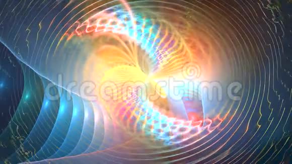 分形背景与抽象气泡形状高详细回路视频的预览图