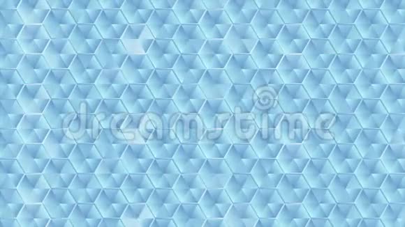 抽象玻璃蓝色六边形纹理视频动画视频的预览图