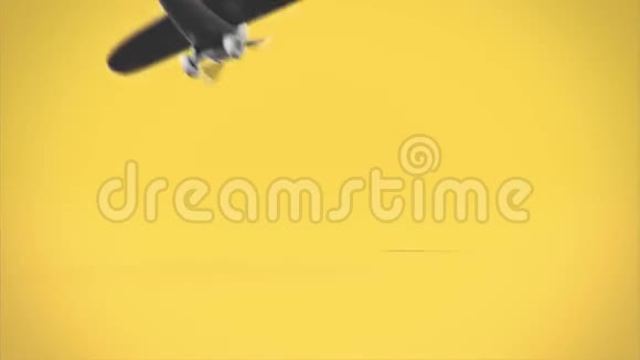 老式玩具飞机着陆动画视频的预览图