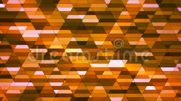 广播闪烁钻石高科技小棒橙色抽象循环4K视频的预览图