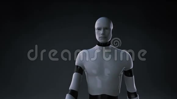 机器人半机器人触摸按键形状电路板灯线安全技术成长人工智能视频的预览图