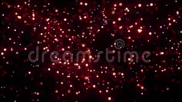 红色上升发光粒子运动图形背景视频的预览图