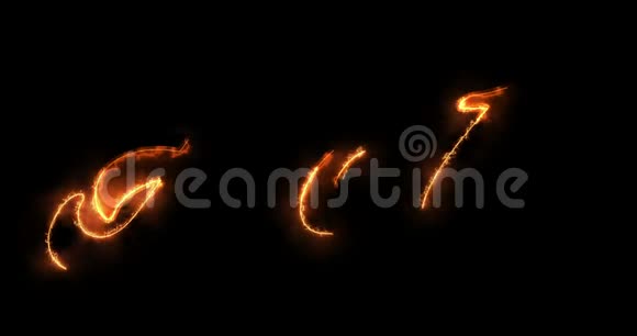 在带有阿尔法通道的黑色背景上用火焰和火焰燃烧的单词文本热时间的概念视频的预览图