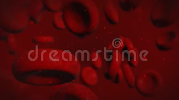 动脉内红细胞的动画4k高清电视视频的预览图