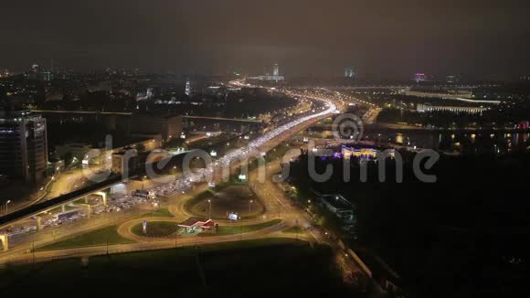 交通时间流逝莫斯科视频的预览图