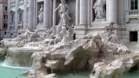 意大利罗马的特雷维喷泉视频的预览图