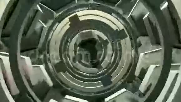 带螺栓的金属色旋转隧道视频的预览图