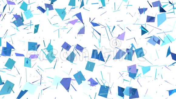 摘要简单蓝紫低聚三维分裂面作为分形背景软几何低聚运动背景视频的预览图