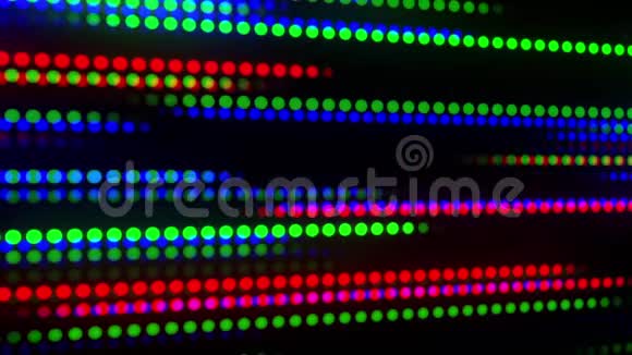 彩色发光数字点循环运动背景视频的预览图